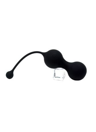 MINA Noir, Boules de Geisha en silicone médical USB avec télécommande - BQ130BLK